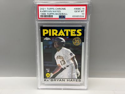2021 Topps Chrome Ke'Bryan Hayes 1986 Topps RC PSA Gem Mint 10