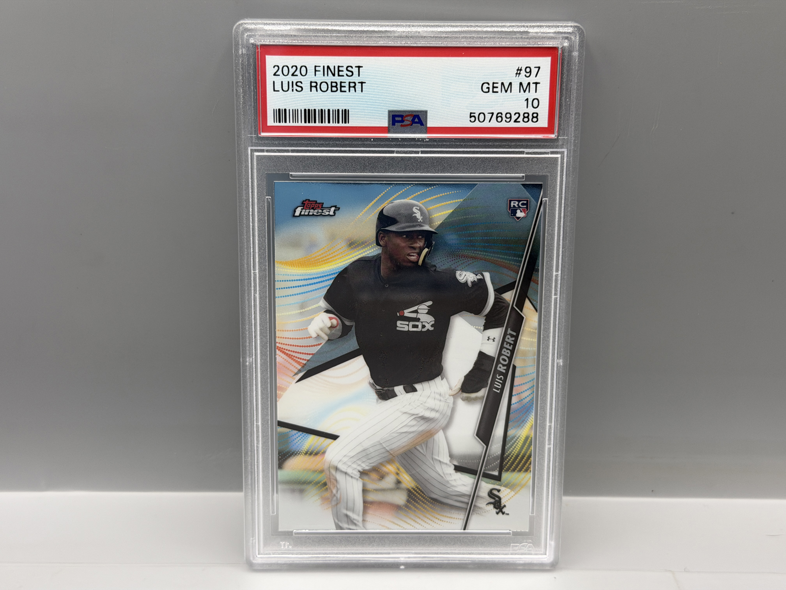2020 Topps Finest Luis Robert RC #97 PSA Gem Mint 10