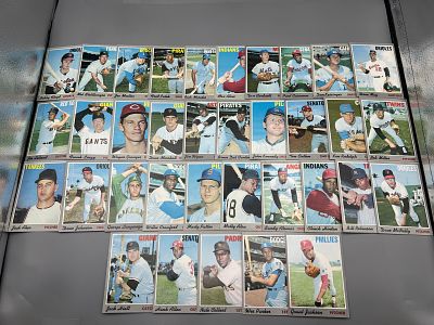 (35) 1970 Topps Baseball Cards - Varying Conditions