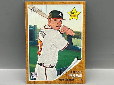2011 Topps Heritage Freddie Freeman RC #76