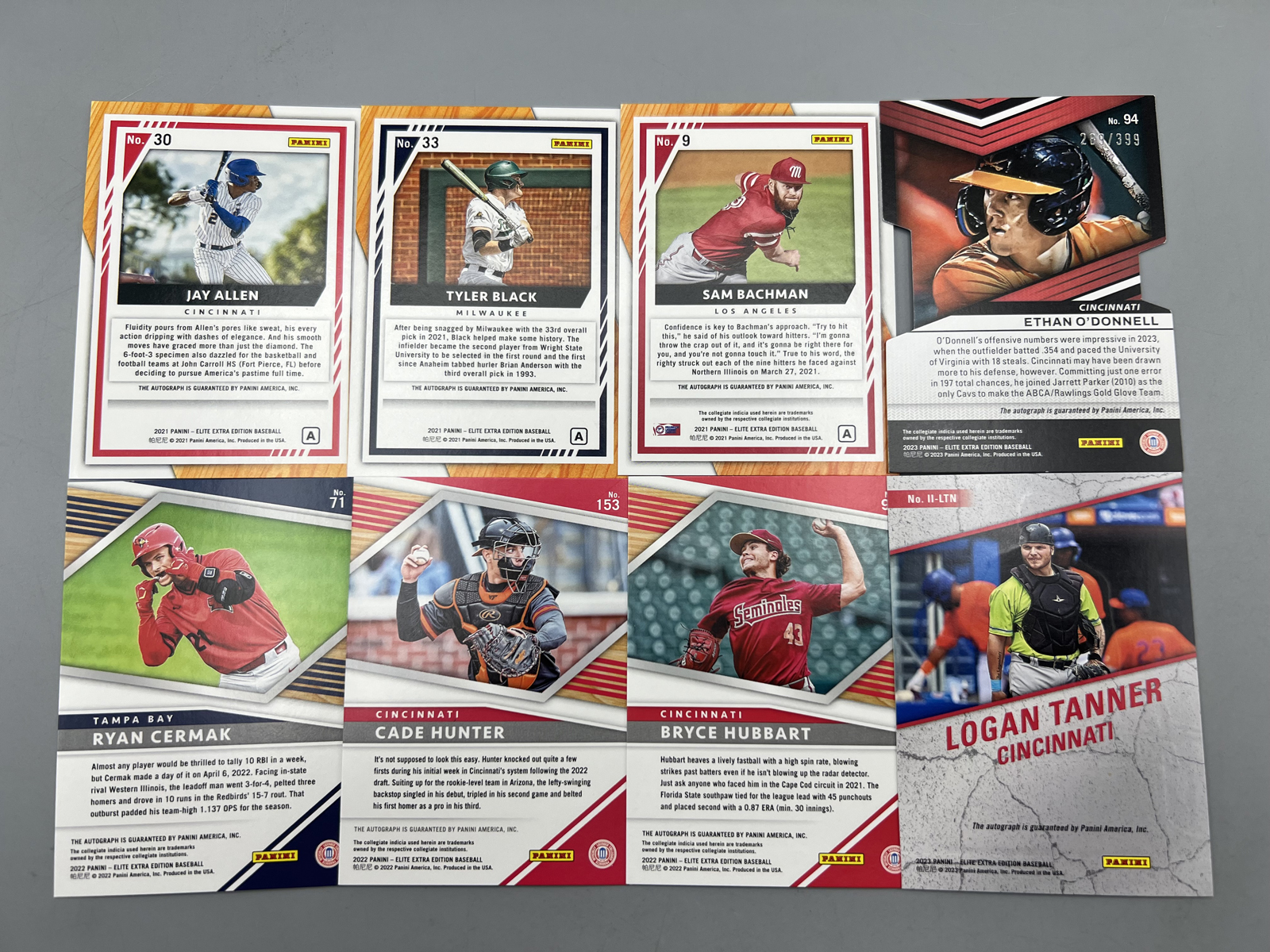 (8) Assorted Pack Pulled Baseball Autos - RCs/Prospects