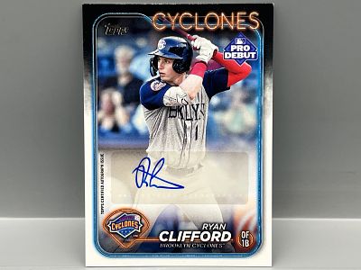 2024 Topps Pro Debut Ryan Clifford Auto #PD-91