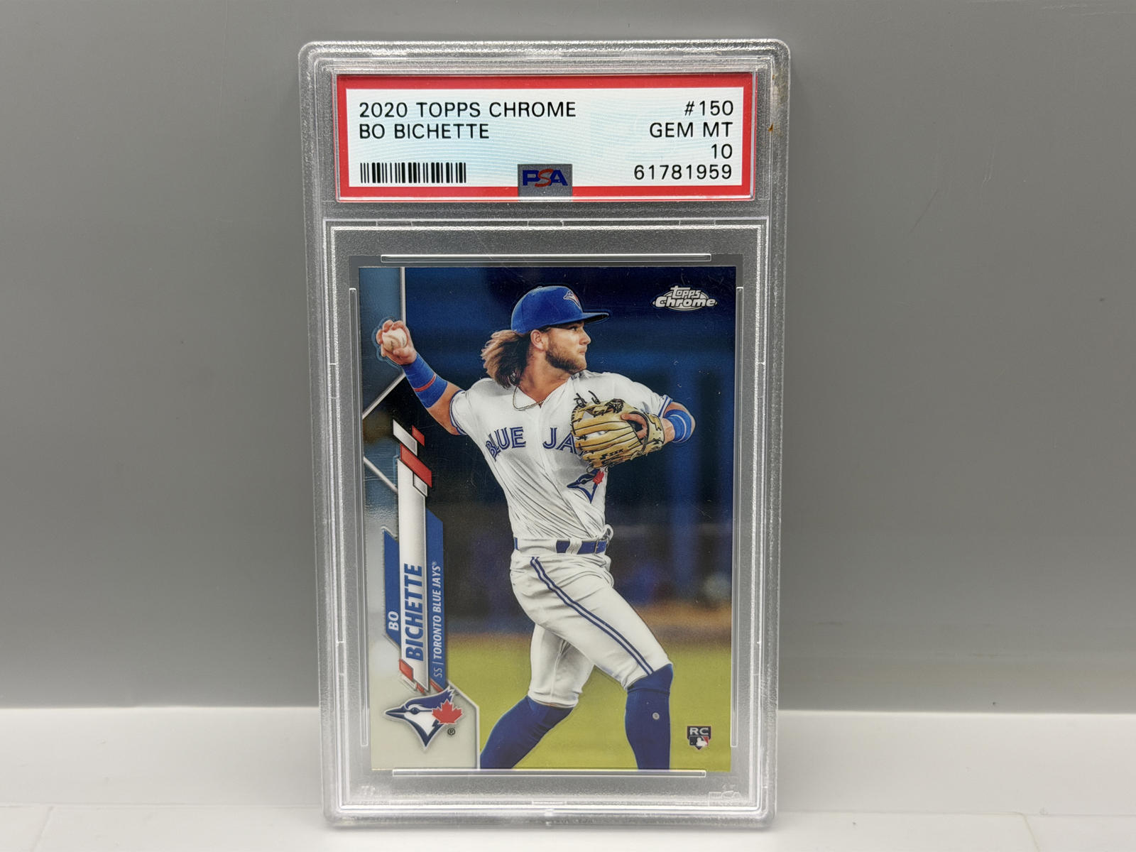 2020 Topps Chrome Bo Bichette RC #150 PSA Gem Mint 10