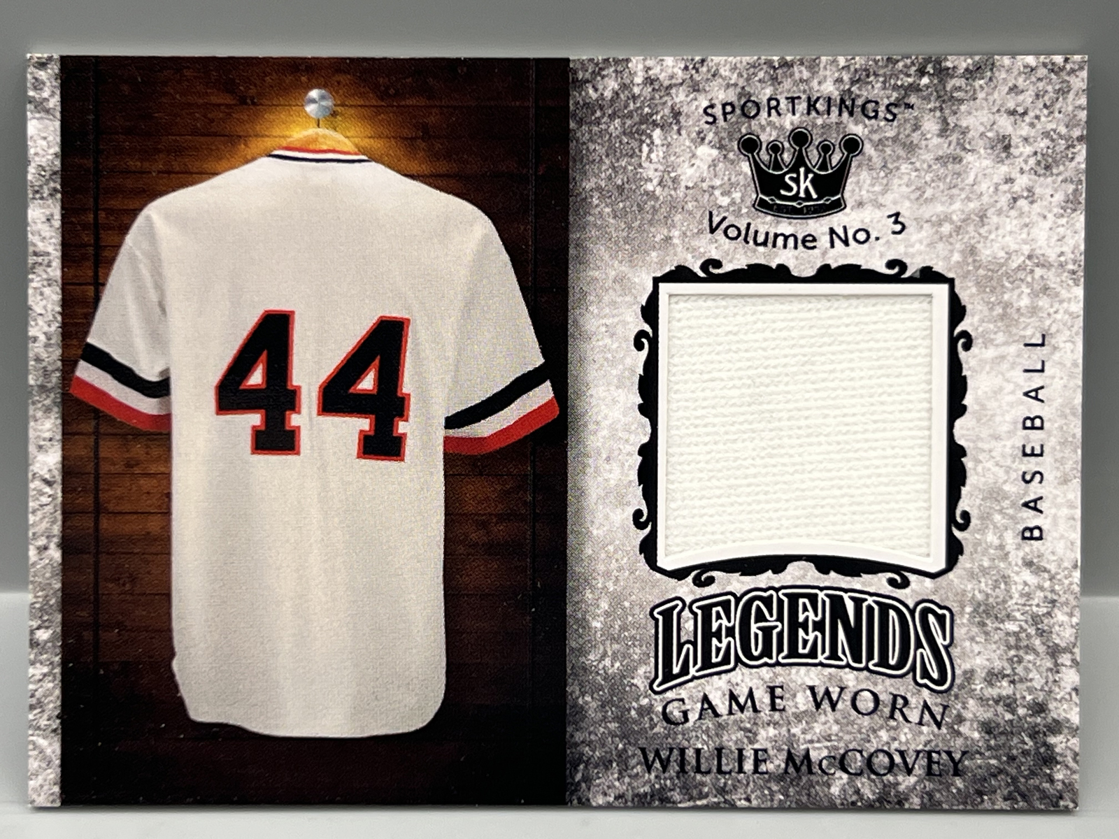 2022 SportKings Vol. #3 Willie McCovey Legends Game Worn Jersey Relic