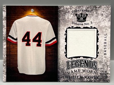 2022 SportKings Vol. #3 Willie McCovey Legends Game Worn Jersey Relic