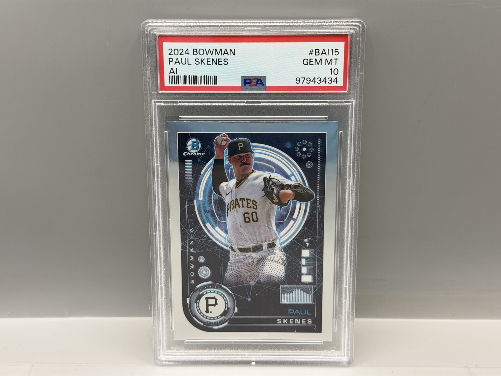 2024 Bowman Chrome Paul Skenes AI Insert RC #BAI-15 PSA Gem Mint 10