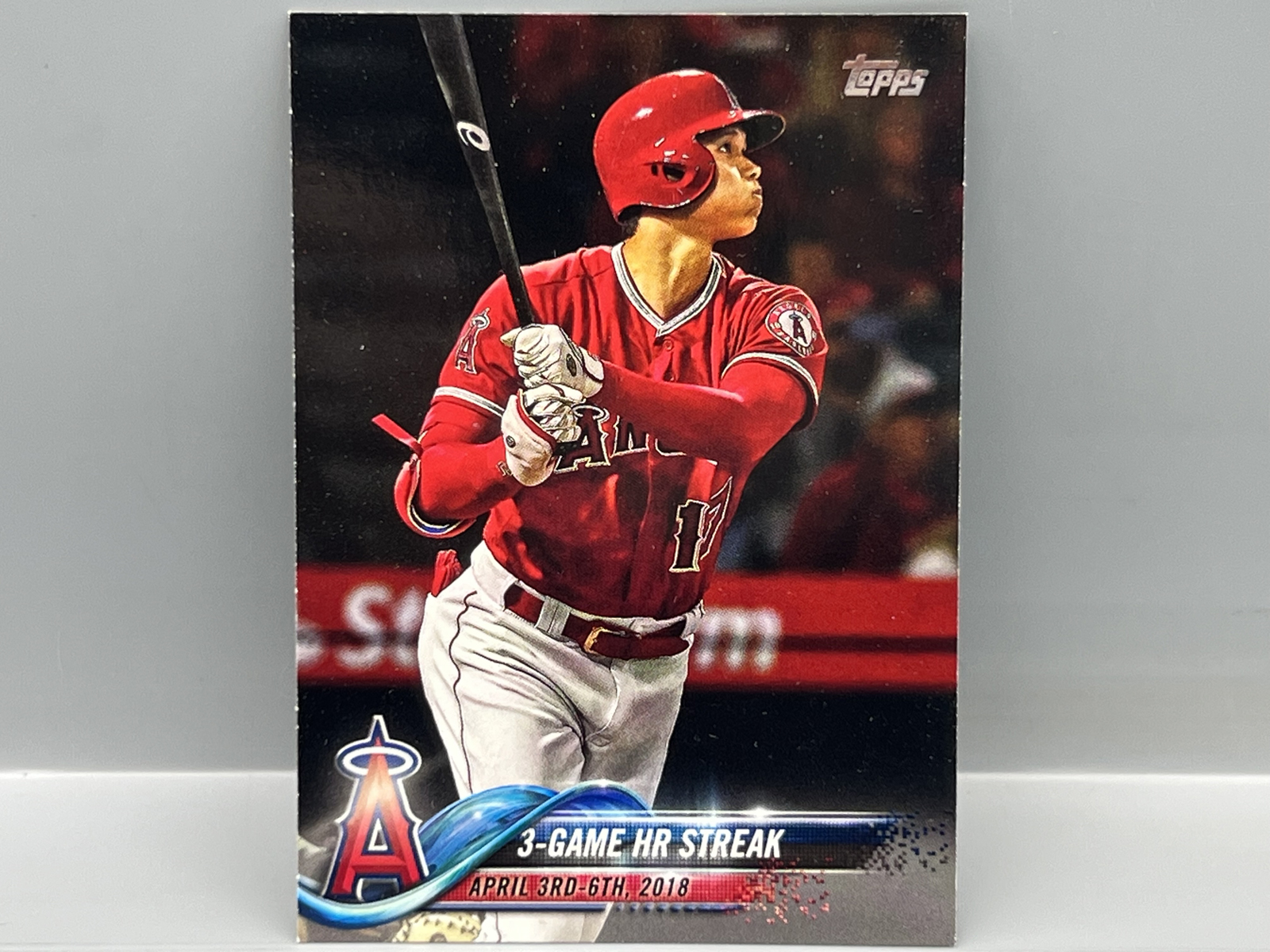 2018 Topps Update Shohei Ohtani 3 Game HR Streak RC #US189