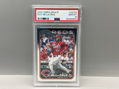 2024 Topps Update Elly De La Cruz RC #US350 PSA Gem Mint 10