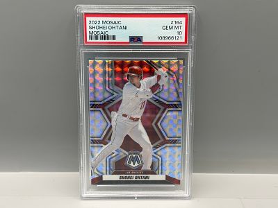 2022 Panini Mosaic Shohei Ohtani Prizm Refractor #164 PSA Gem Mint 10