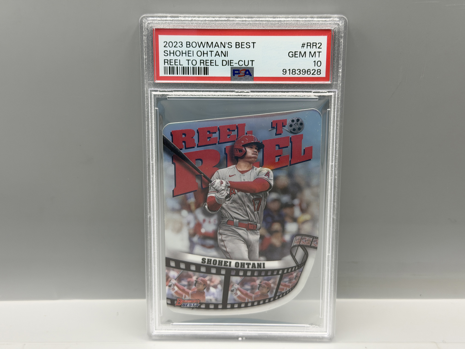 2023 Bowman's Best Shohei Ohtani Reel to Reel Die Cut Insert #RR2 PSA Gem Mint 10