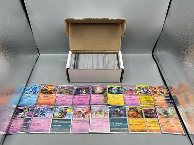Lot of (300+) Assorted Pokemon Trading Cards W/ (75+) Reverse Holos & (30+) Holos - Various 
