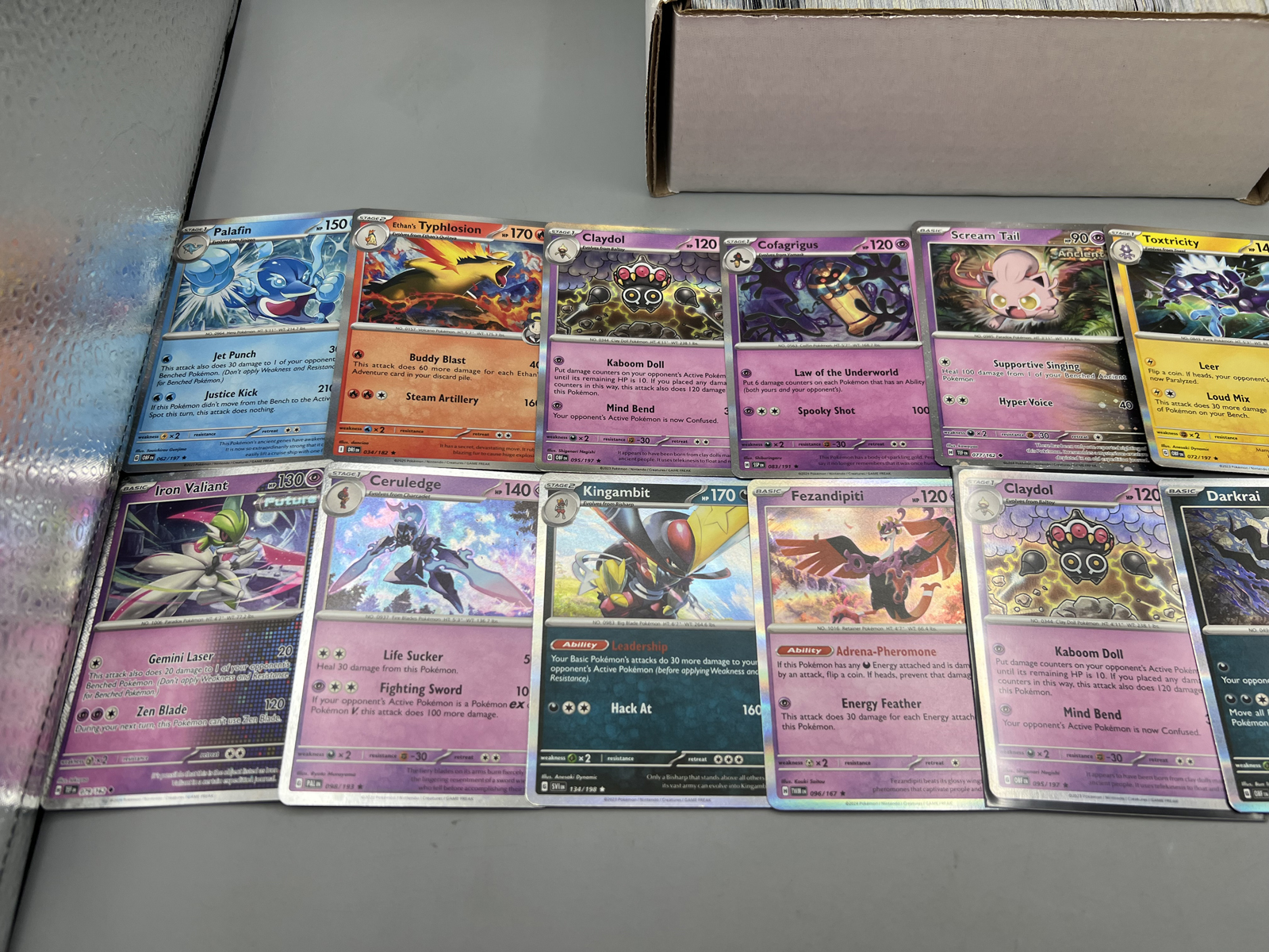 Lot of (300+) Assorted Pokemon Trading Cards W/ (75+) Reverse Holos & (30+) Holos - Various Sets & Eras
