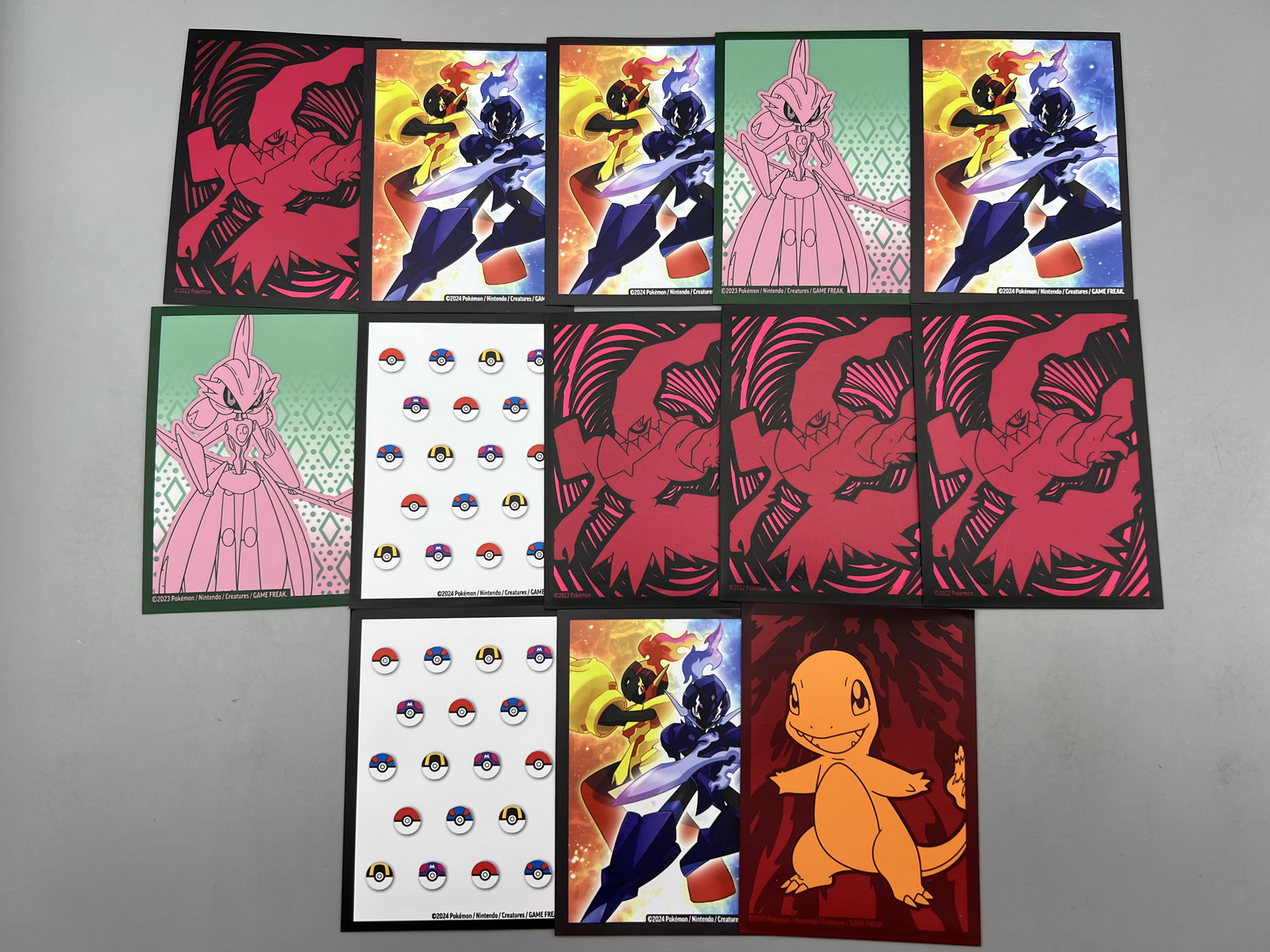 Lot of (13) Assorted Pokemon EX & Full Art Trading Cards - Includes ETB Sleeves