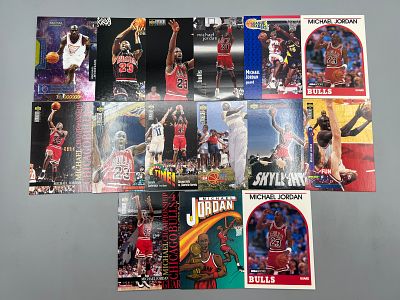 Lot of (15) Michael Jordan Basketball Cards - Varying Conditions