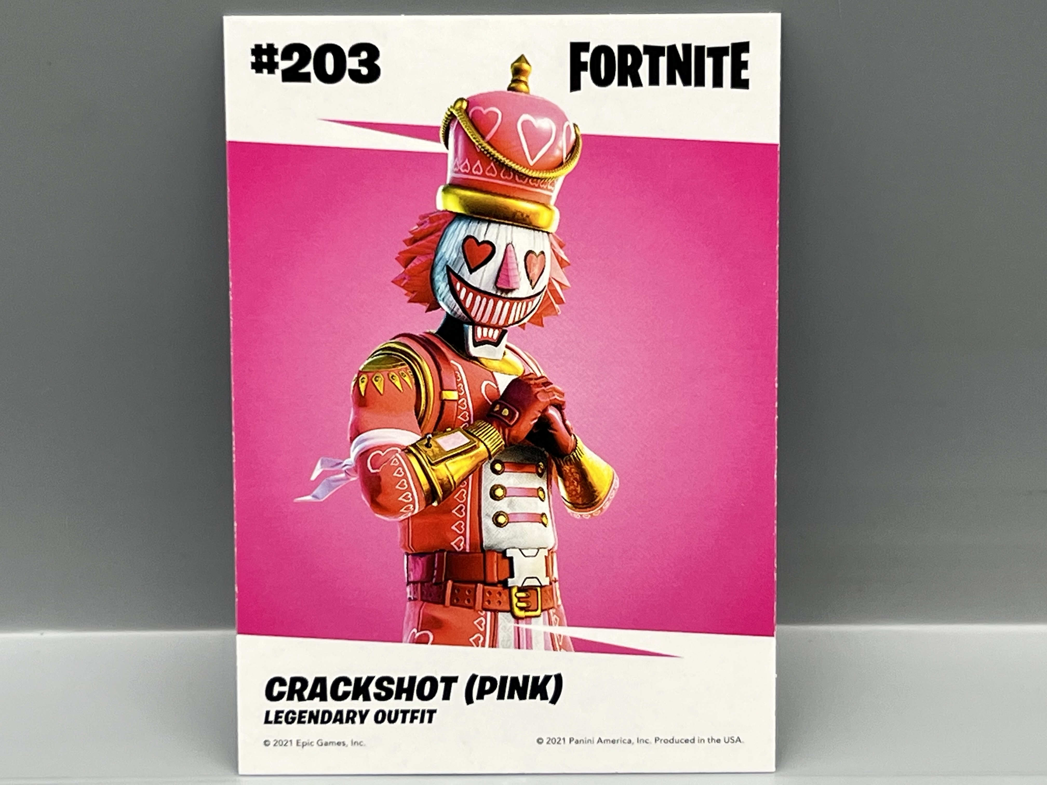 2021 Panini Fortnite Crackshot (Pink) Cracked Ice #203