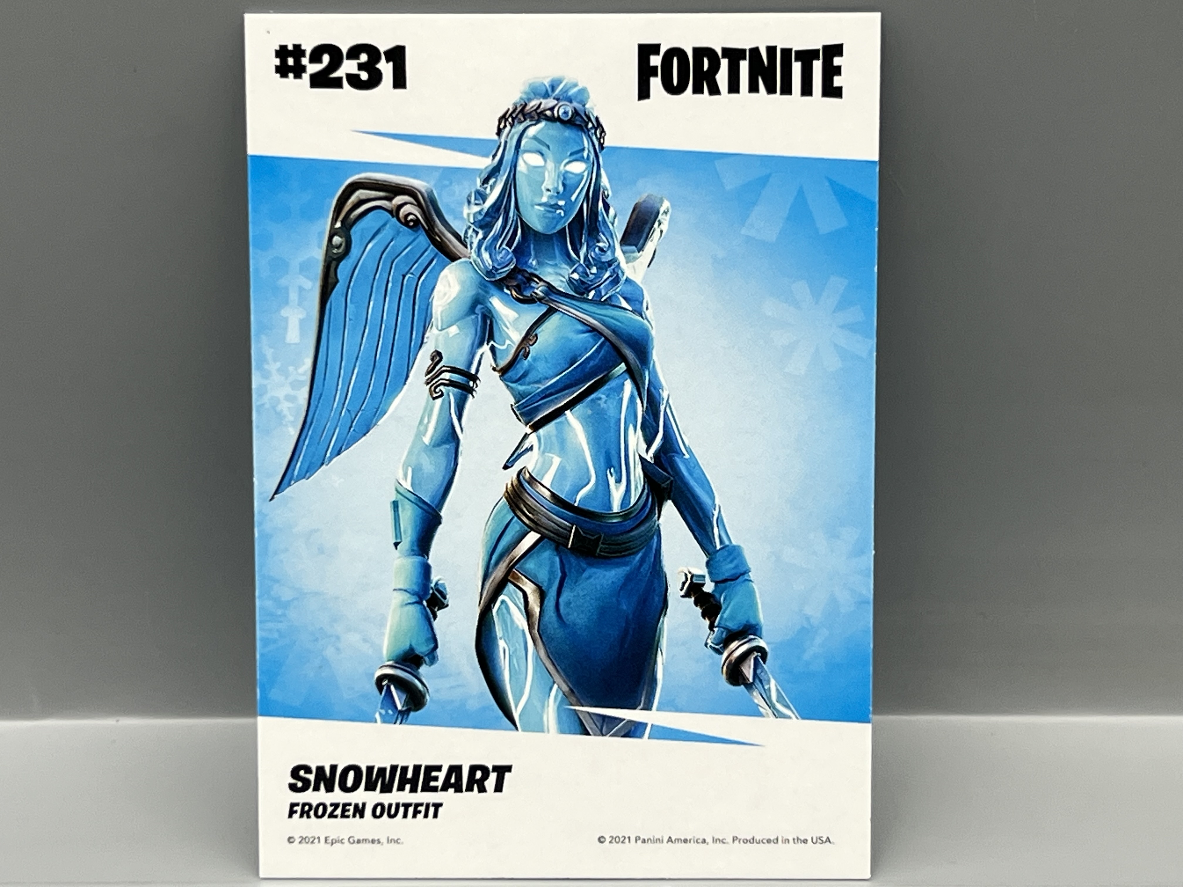 2021 Panini Fortnite Snowheart Cracked Ice #231