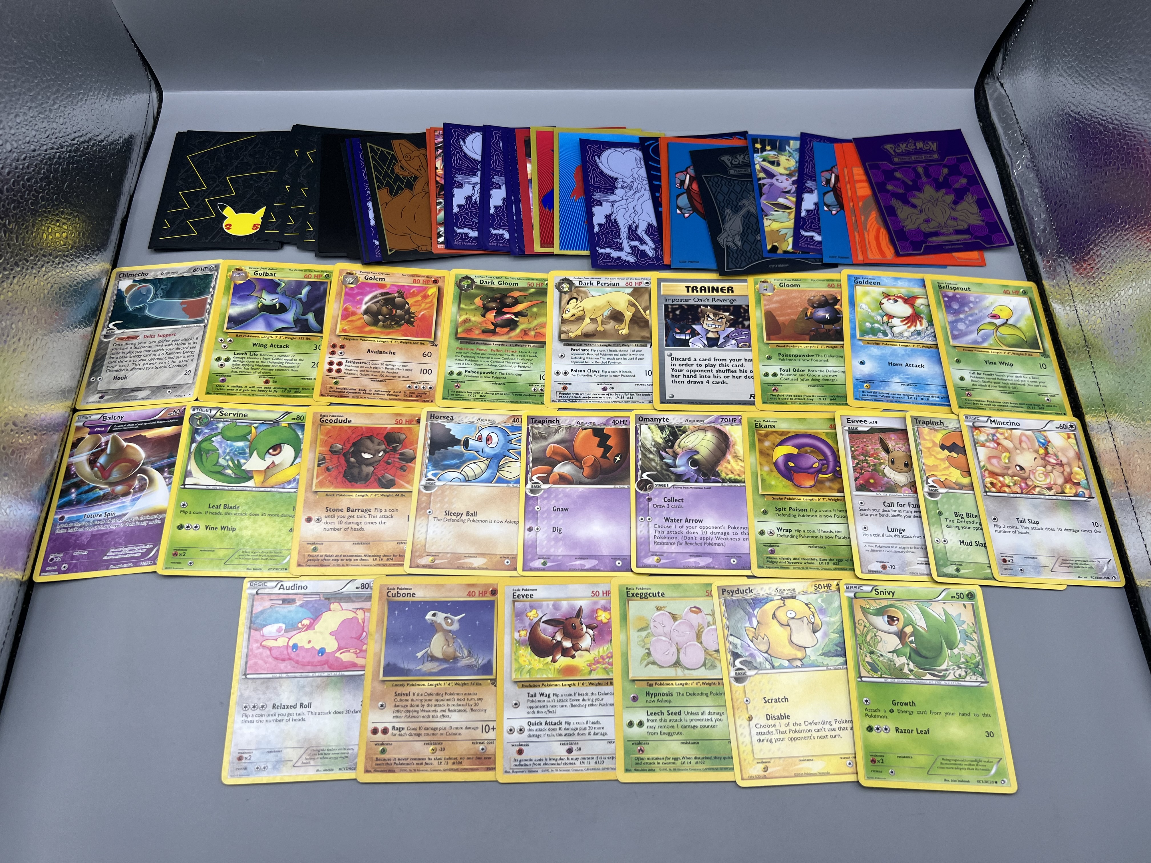 Lot of Assorted Vintage Pokemon Cards W/ Some Sleeves - Varying Conditions