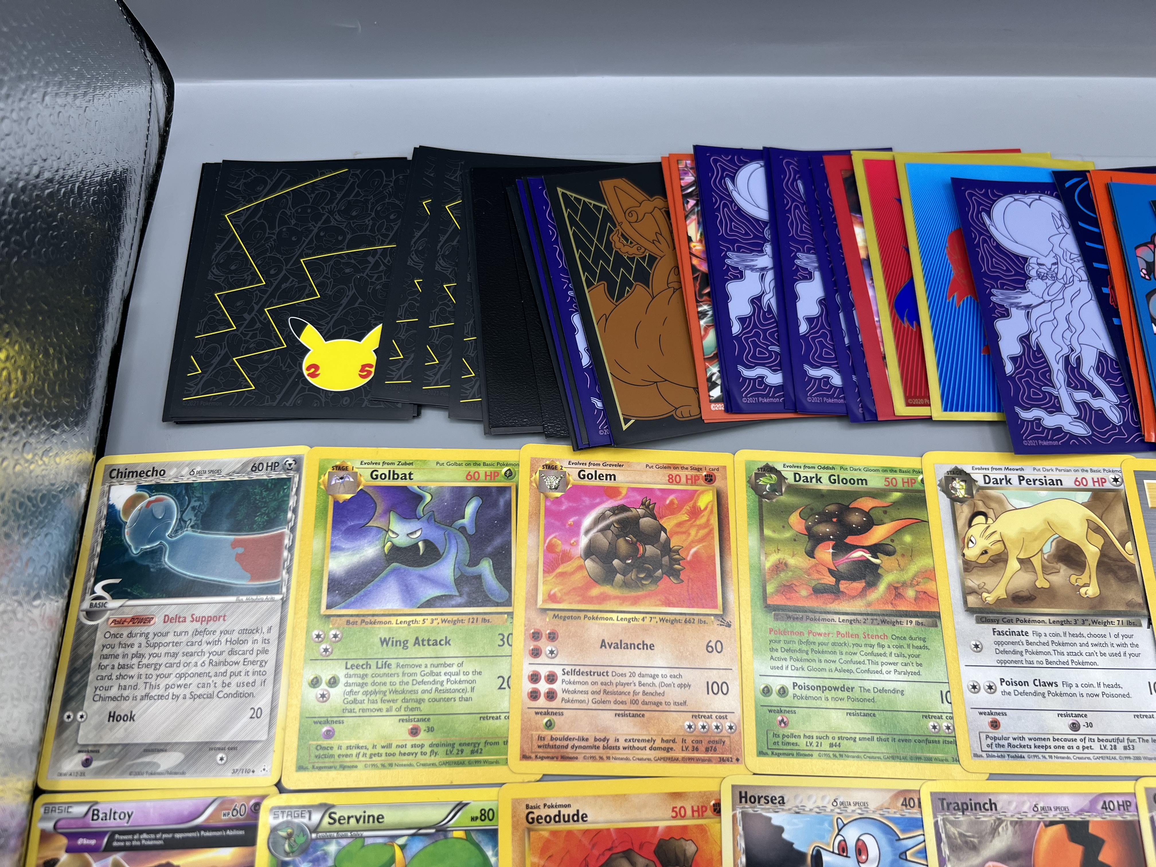 Lot of Assorted Vintage Pokemon Cards W/ Some Sleeves - Varying Conditions