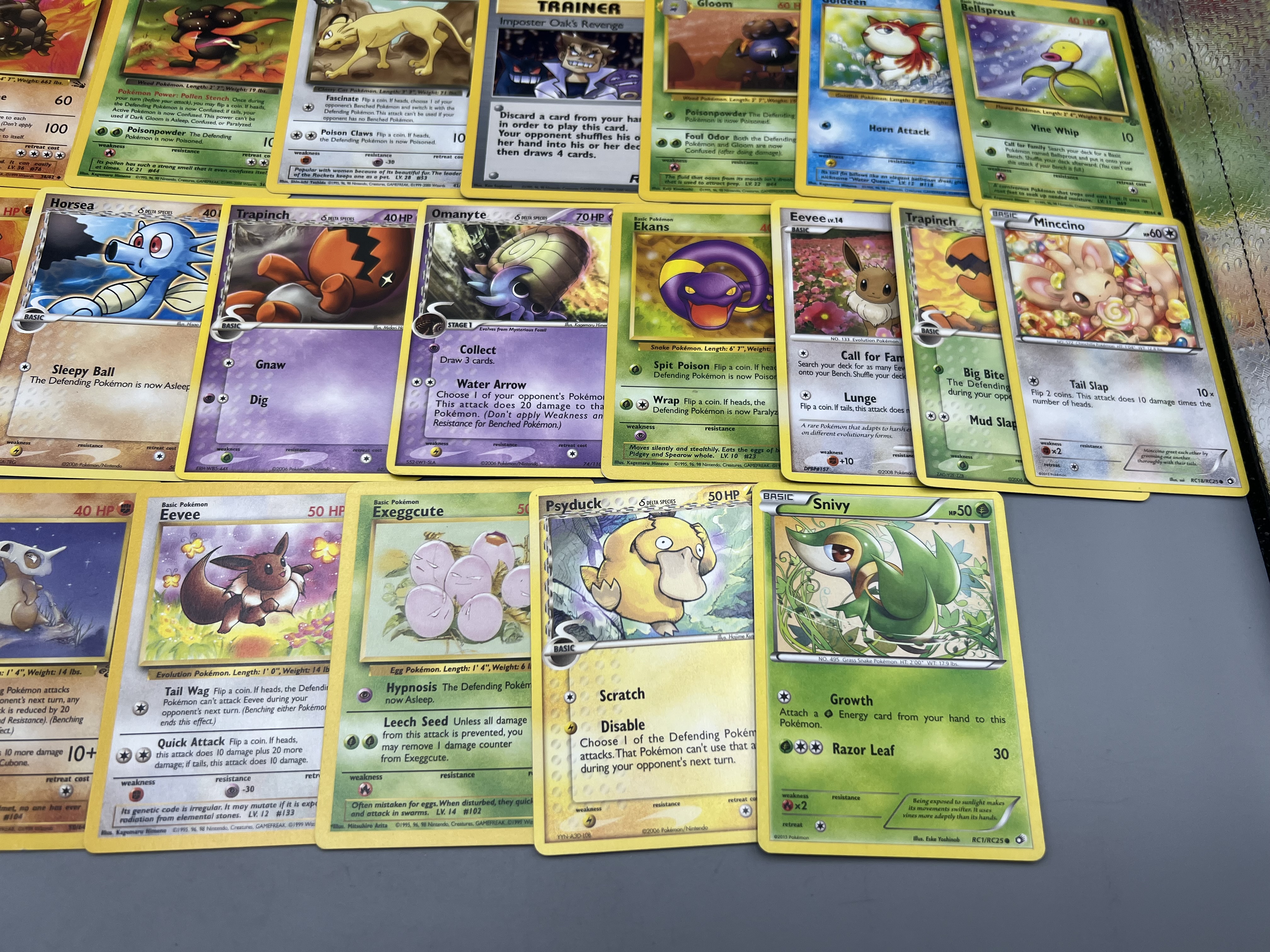 Lot of Assorted Vintage Pokemon Cards W/ Some Sleeves - Varying Conditions