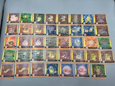(39) 1999 Pokemon Action Flipz Premier Edition Cards - Varying Conditions