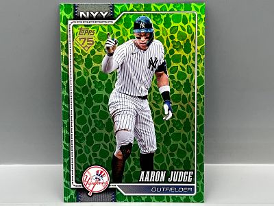 2026 Topps Series One Aaron Judge Easter Green Leaf Foil #1