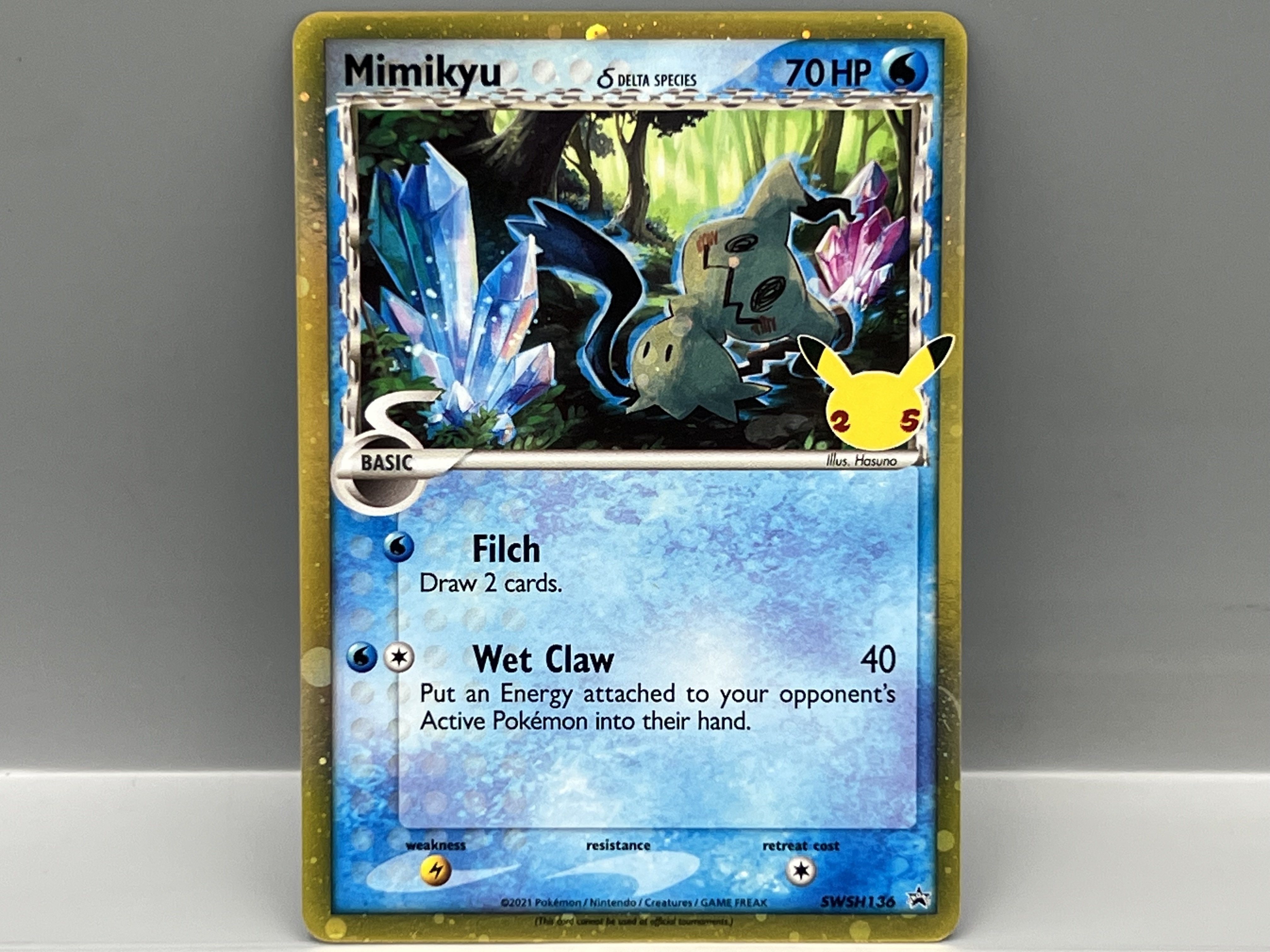 2021 Pokemon SWSH Celebrations Collection Mimikyu Promo #SWSH136