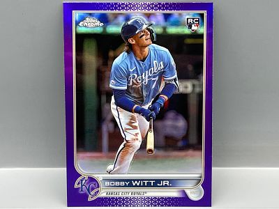 2022 Topps Chrome Bobby Witt Jr. Purple Refractor RC #USC35