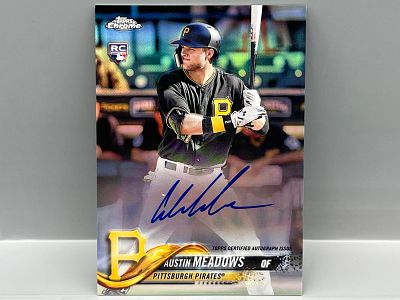 2018 Topps Chrome Austin Meadows On Card RC Refractor Auto #/499