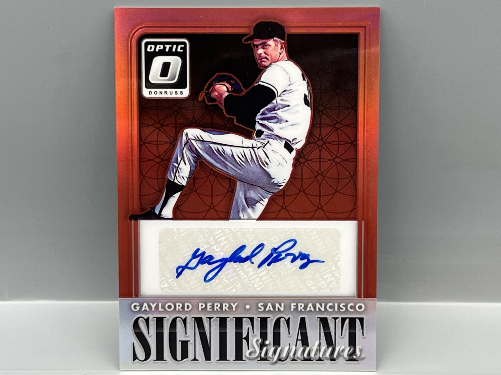 2016 Panini Donruss Optic Gaylord Perry Significant Signatures Red Auto #/25