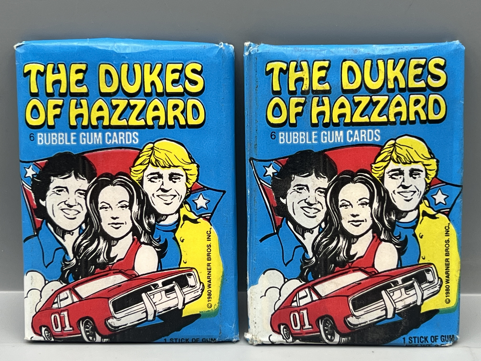 (2) 1980 Donruss The Dukes of Hazzard Unopened Wax Packs