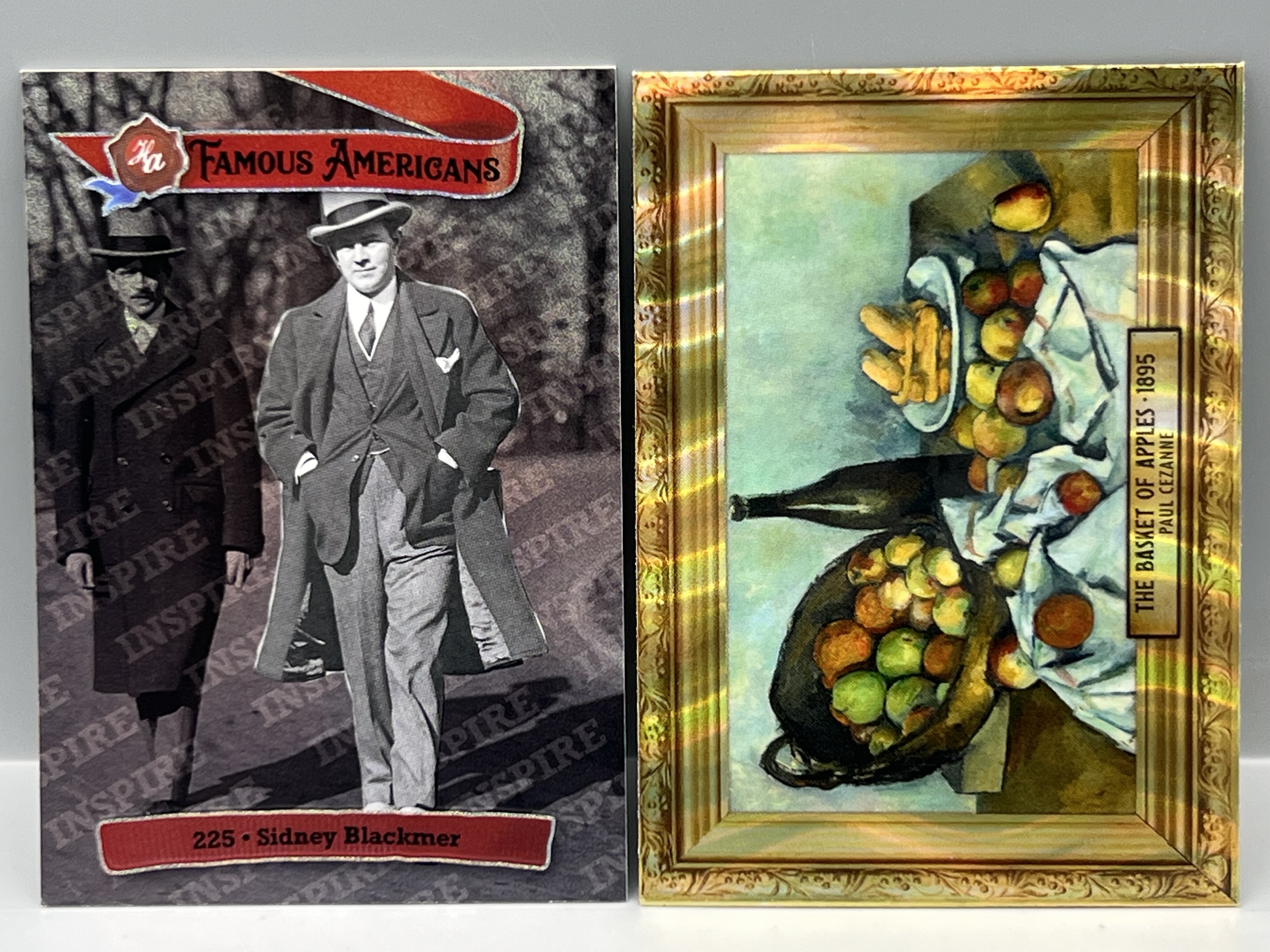 2021 Historic Autograph Co. Famous Americans Sidney Blackmer #/25 & 2021 Pieces of The Past The Basket of Apples #/100