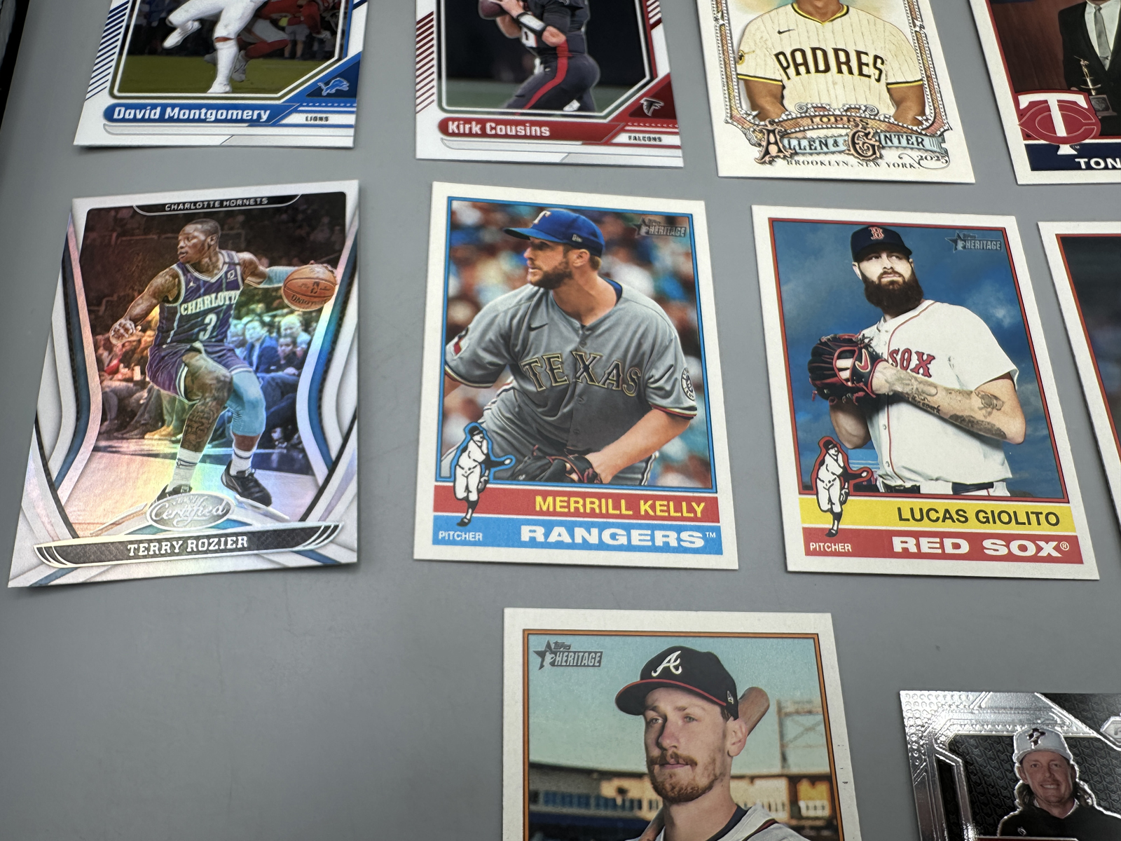 Lot of of (15) Multi-Sport Trading Cards with Rookies - Topps Panini and Upper Deck Brands