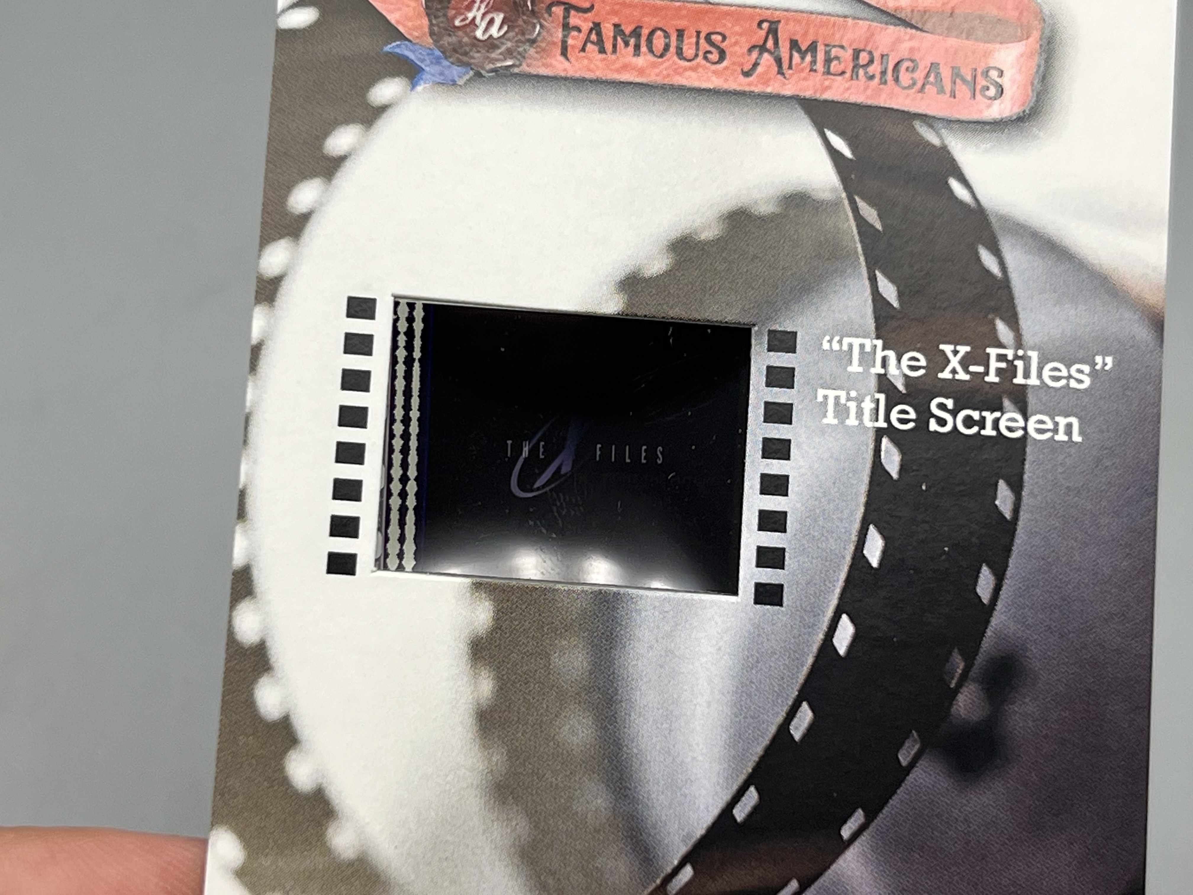 2021 Historic Autograph Co. Famous Americans The X Files Title Screen Film Cell #130/140