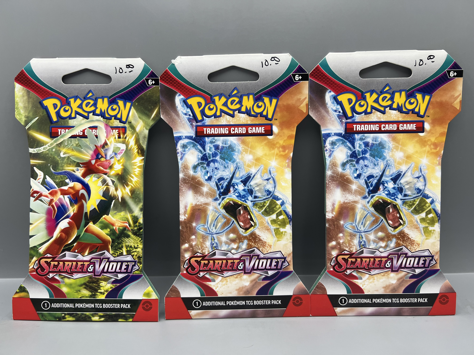 (3) 2023 Pokemon Scarlet & Violet Base Set Factory Sealed Booster Packs