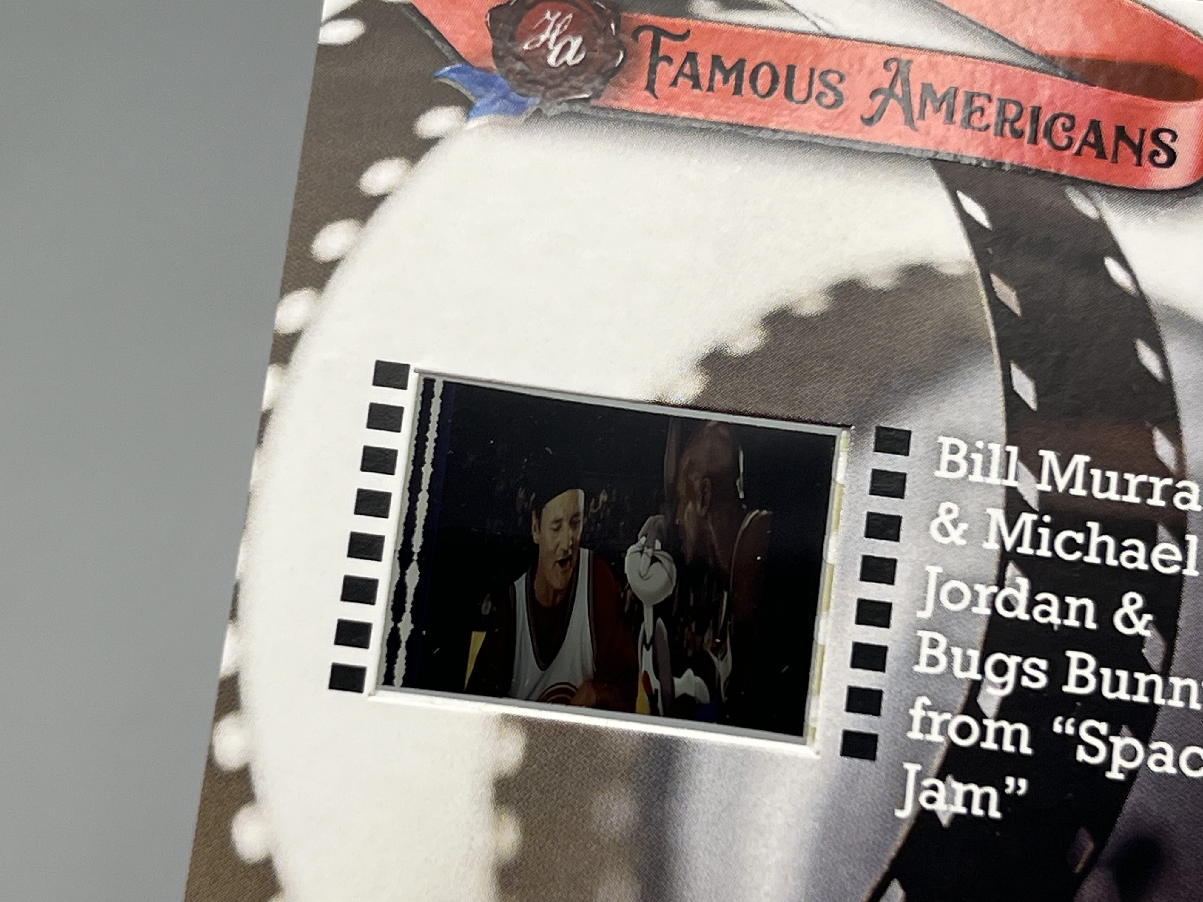 2021 Historic Autograph Co. Famous Americans Bill Murray, Michael Jordan & Bugs Bunny From Space Jam Film Cell #62/160