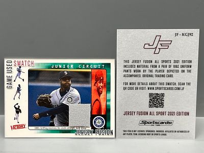 2021 Jersey Fusion Ken Griffey Jr. '92 Player Worn Pants Relic W/ COA