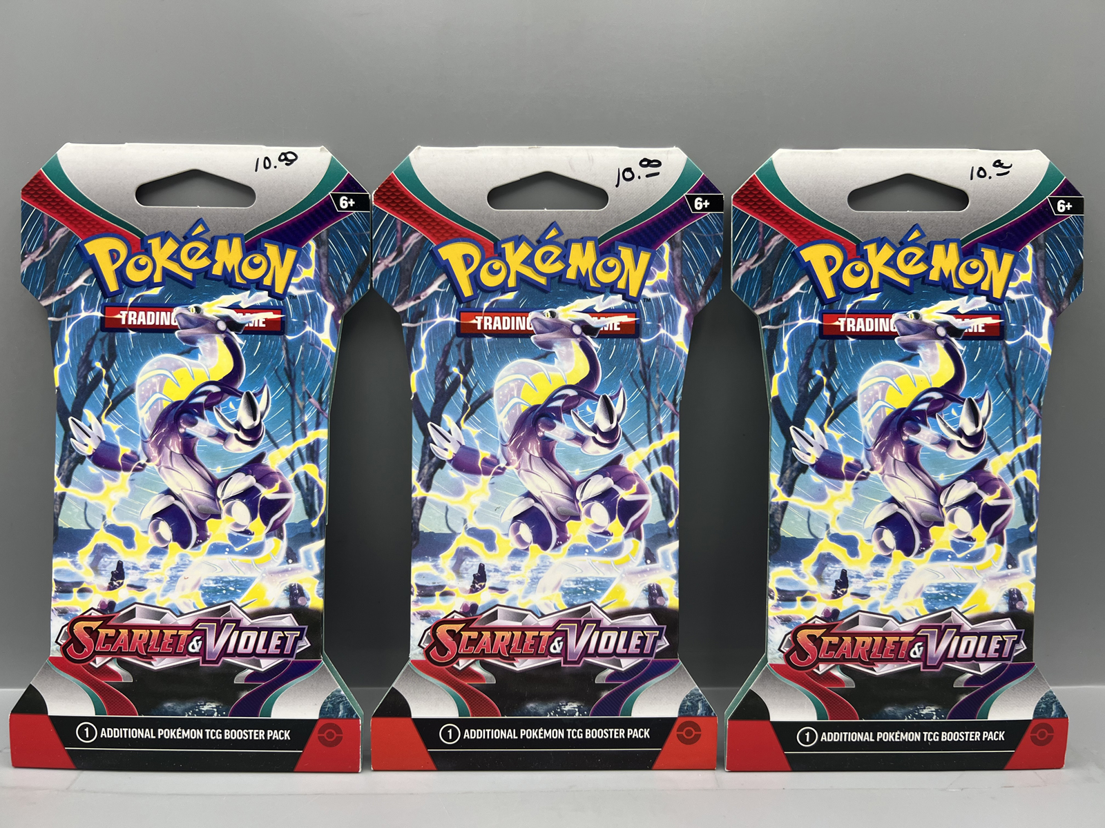 (3) 2023 Pokemon Scarlet & Violet Base Set Factory Sealed Booster Packs