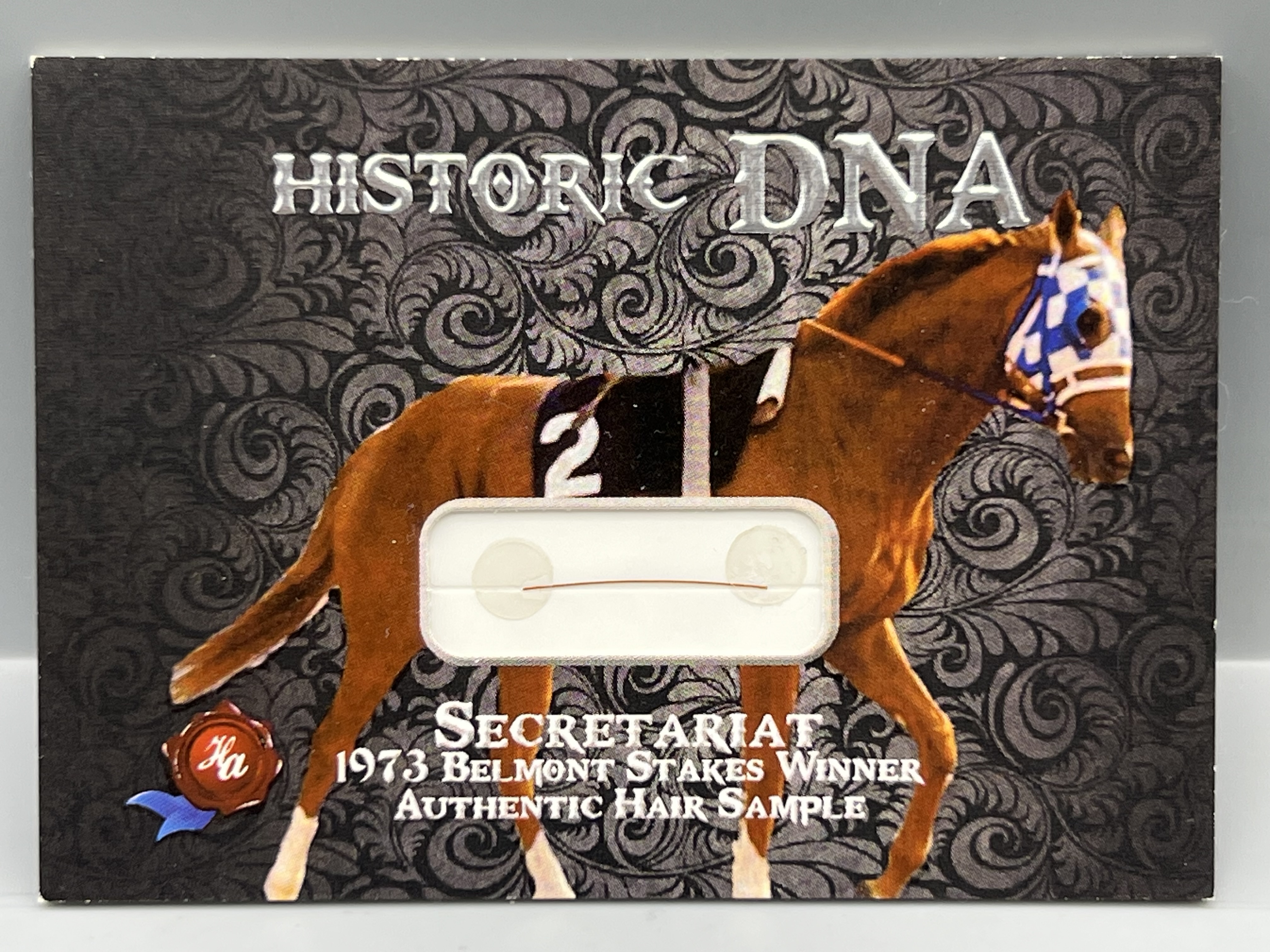 2020 Historic Autograph Co. Famous Americans Secretariat Historic DNA Hair Relic #/247