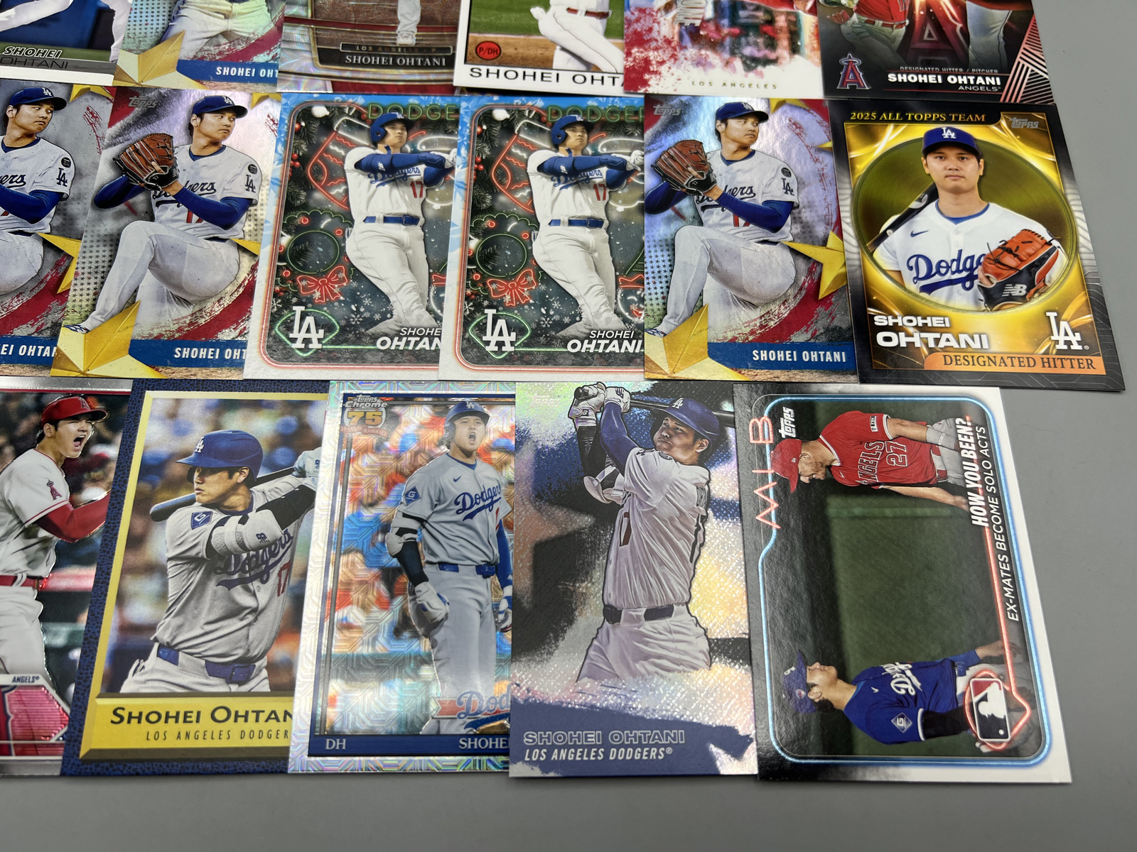 Lot of (20) Shohei Ohtani Baseball Cards