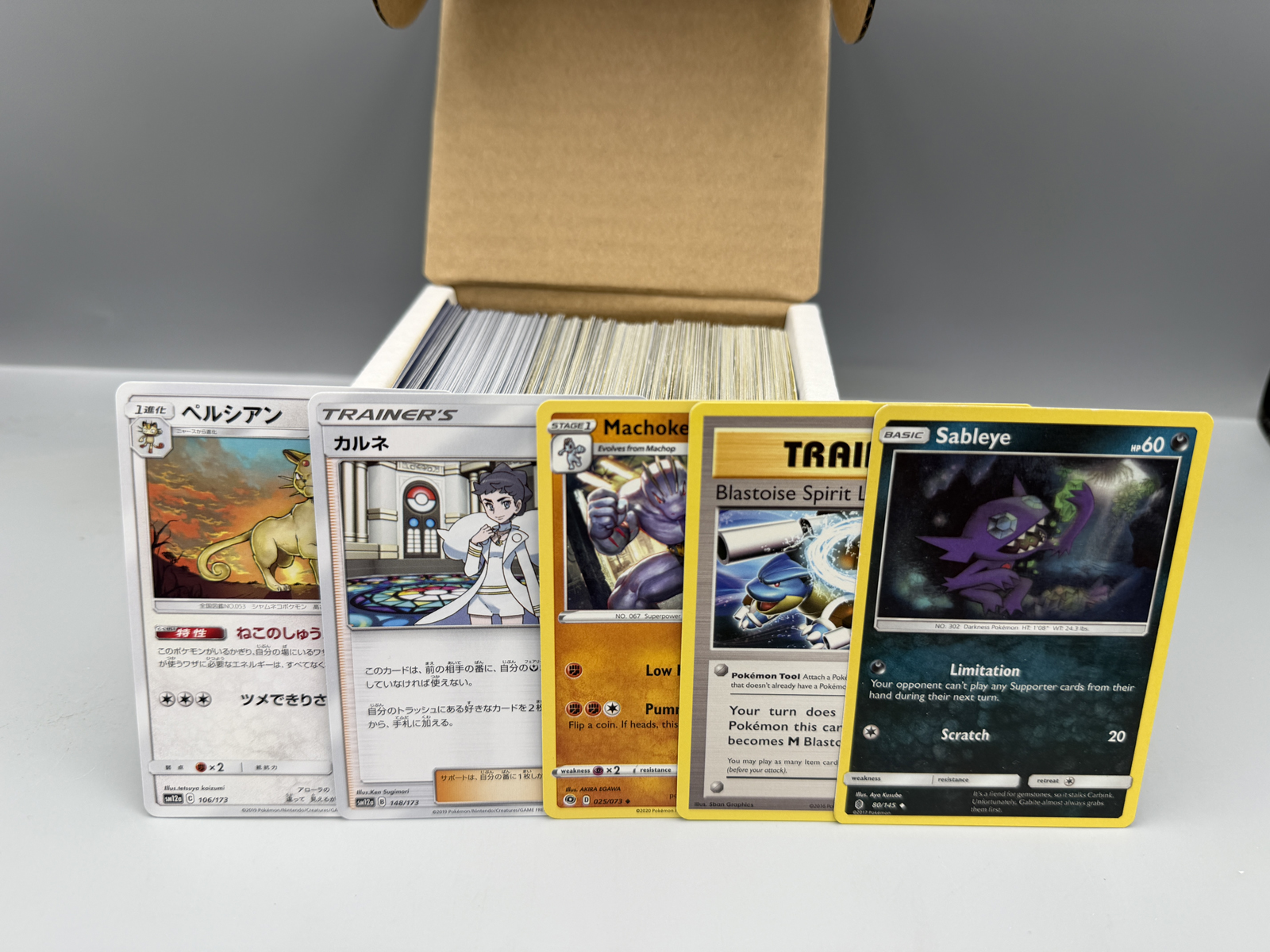 Box of Misc Pokemon Cards - Varying Conditions - some with very heavy wear