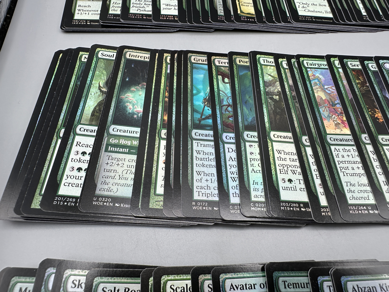 Lot of Magic The Gathering MTG Green Rare and Uncommon Cards
