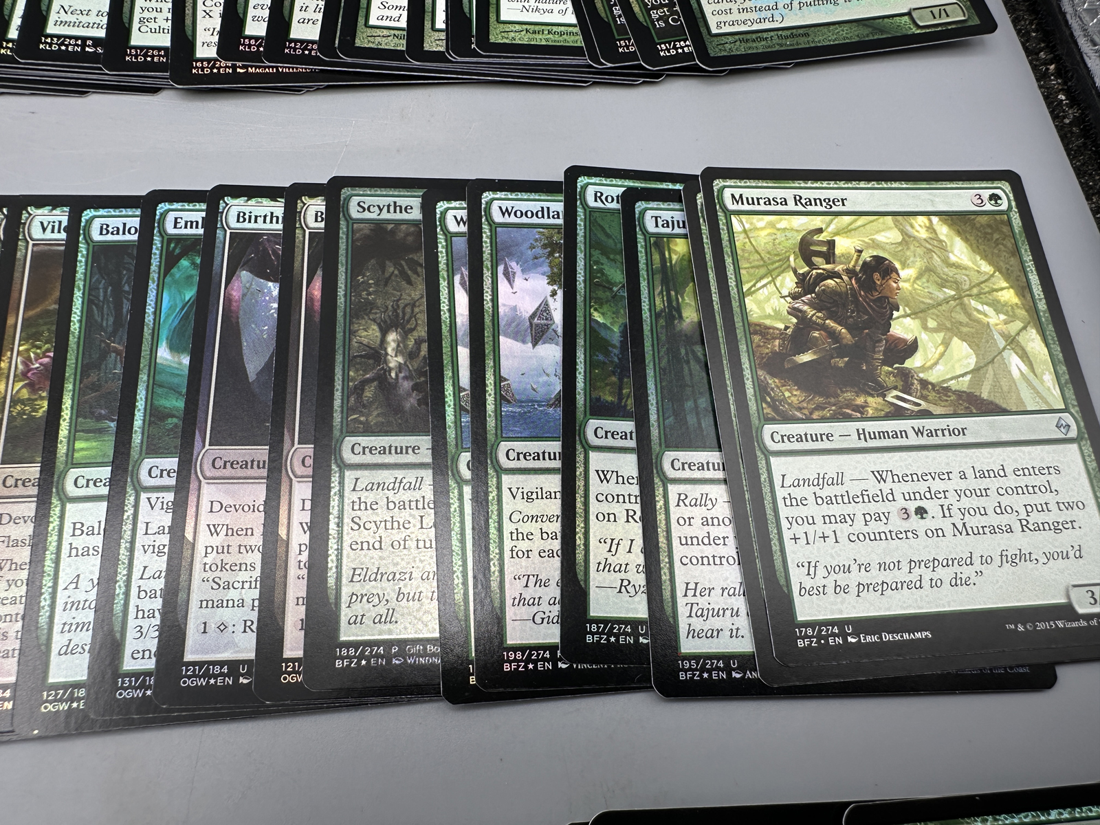 Lot of Magic The Gathering MTG Green Rare and Uncommon Cards