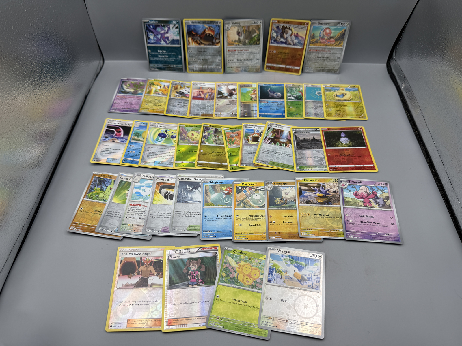 Pokemon Reverse Holo Lot of 39 - Varying Conditions - some with very heavy wear