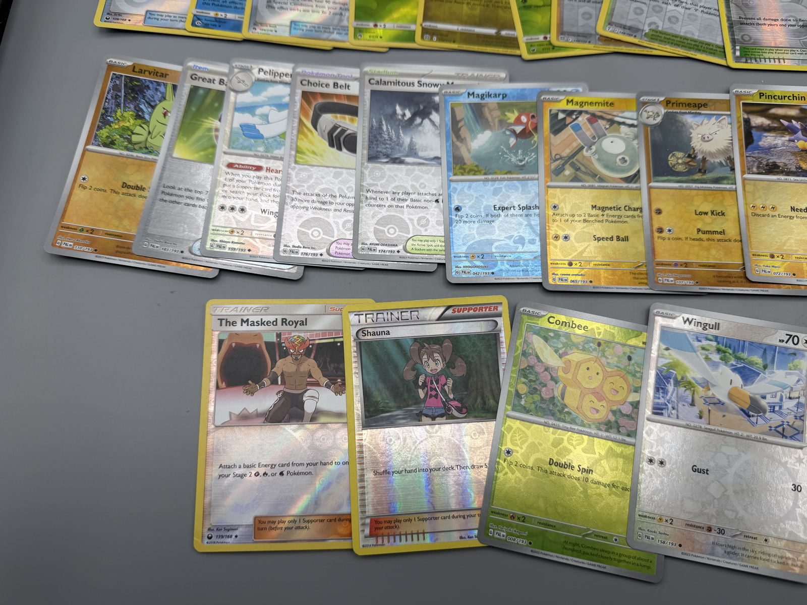 Pokemon Reverse Holo Lot of 39 - Varying Conditions - some with very heavy wear