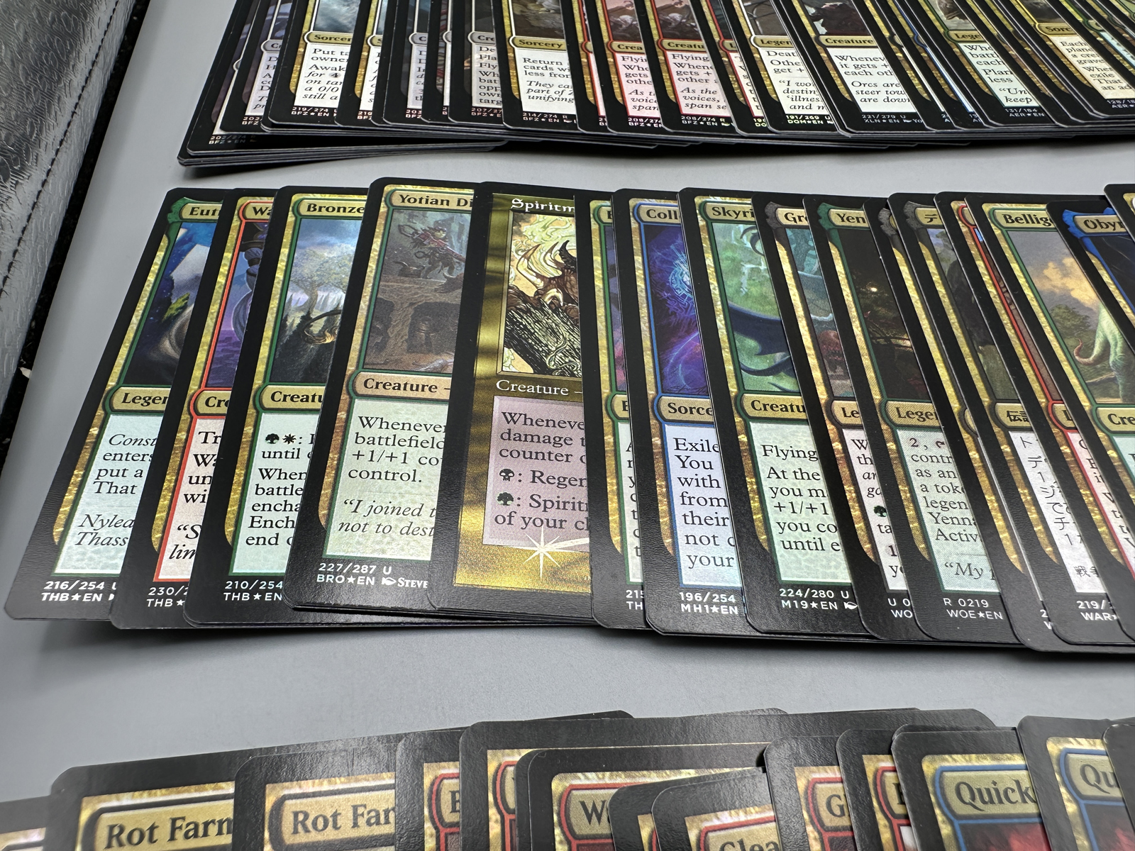 Lot of Magic The Gathering Multicolored Trading Cards Including Rares and Foil Promos