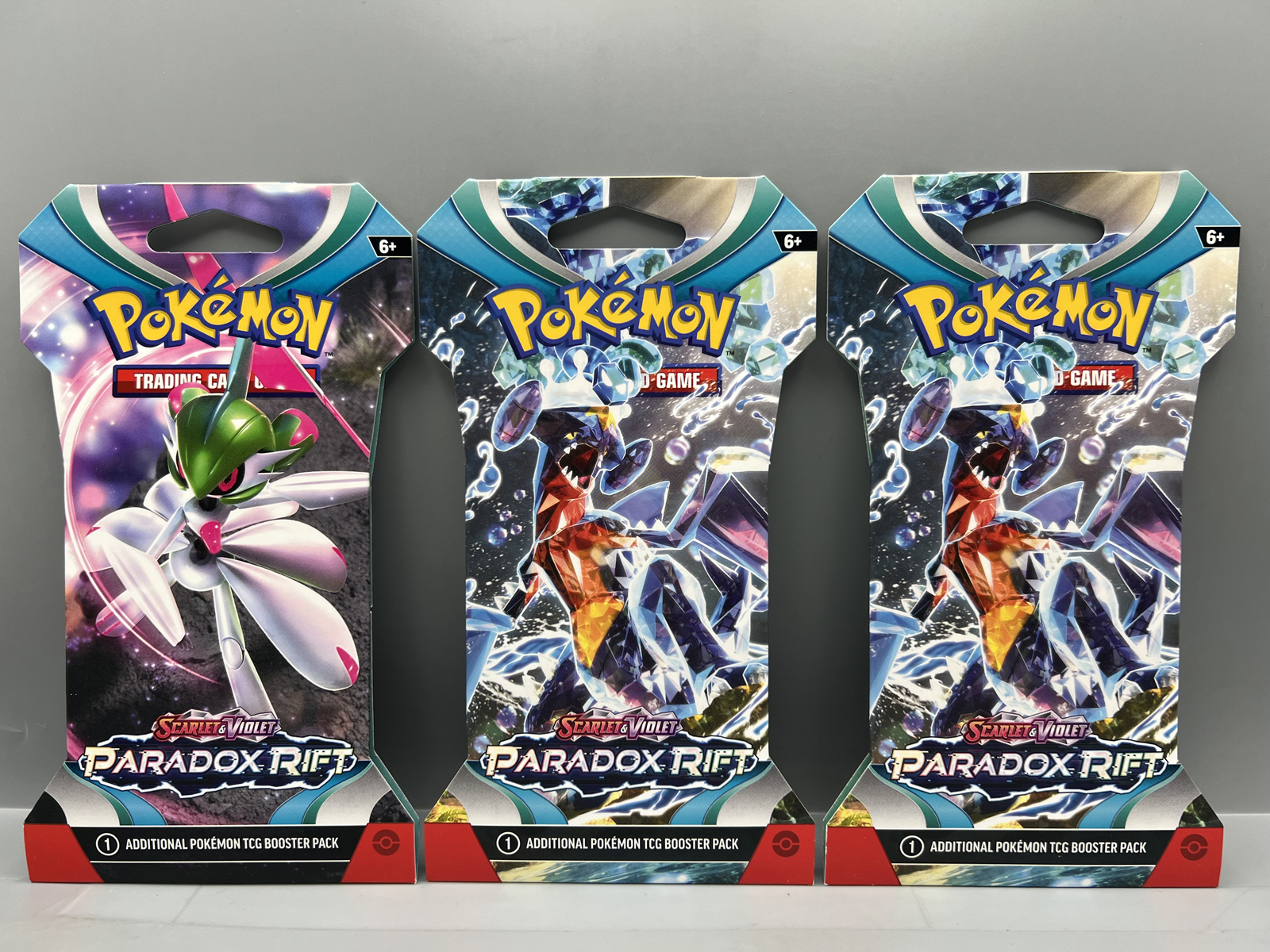 (3) 2023 Pokemon Scarlet & Violet Paradox Rift Factory Sealed Booster Packs