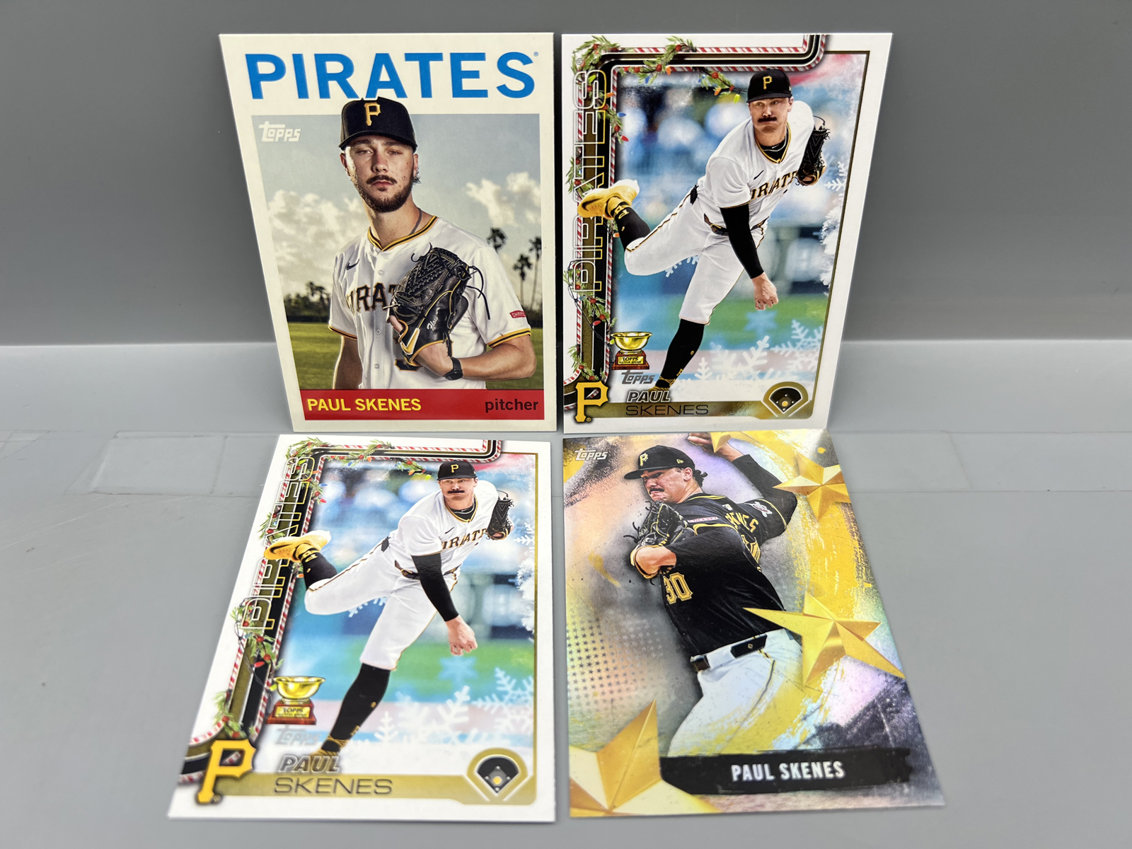 Lot of (4) Paul Skenes Baseball Cards