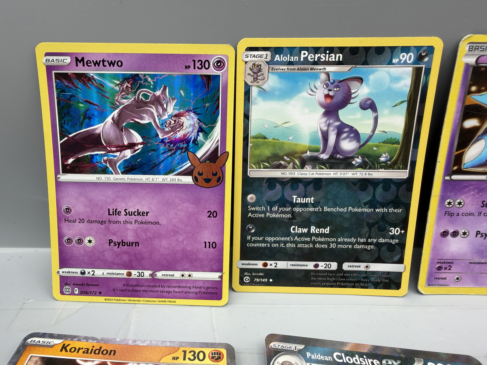 Pokemon Holo Lot of 10 - Varying conditions - some with heavy wear