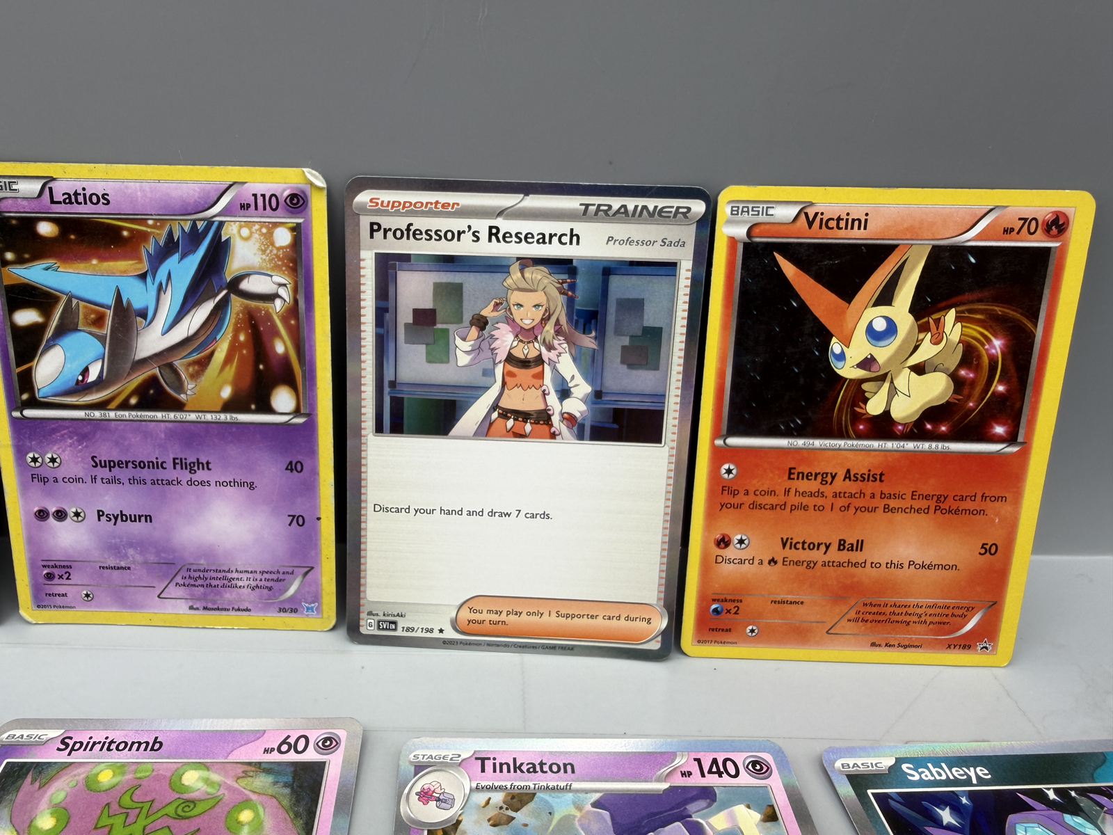 Pokemon Holo Lot of 10 - Varying conditions - some with heavy wear