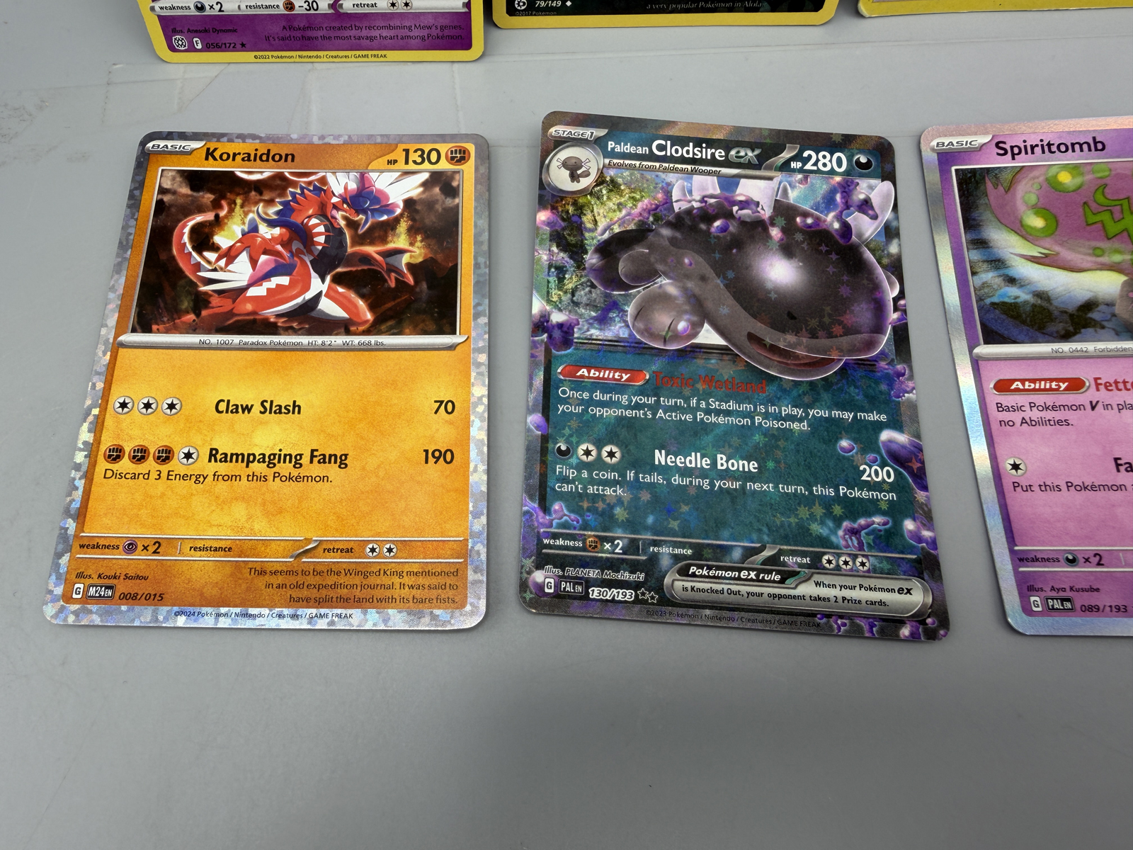 Pokemon Holo Lot of 10 - Varying conditions - some with heavy wear